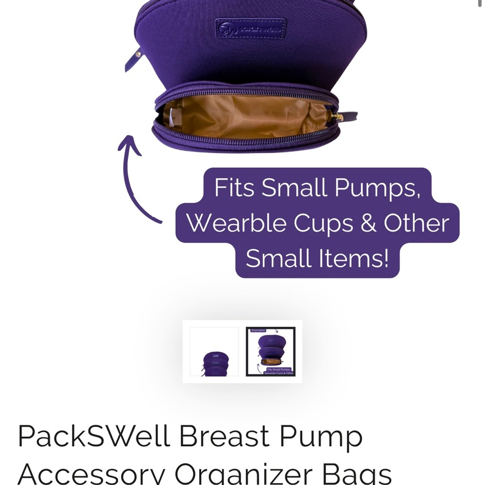 Sarah wells Purple Accessory Organizer Bag